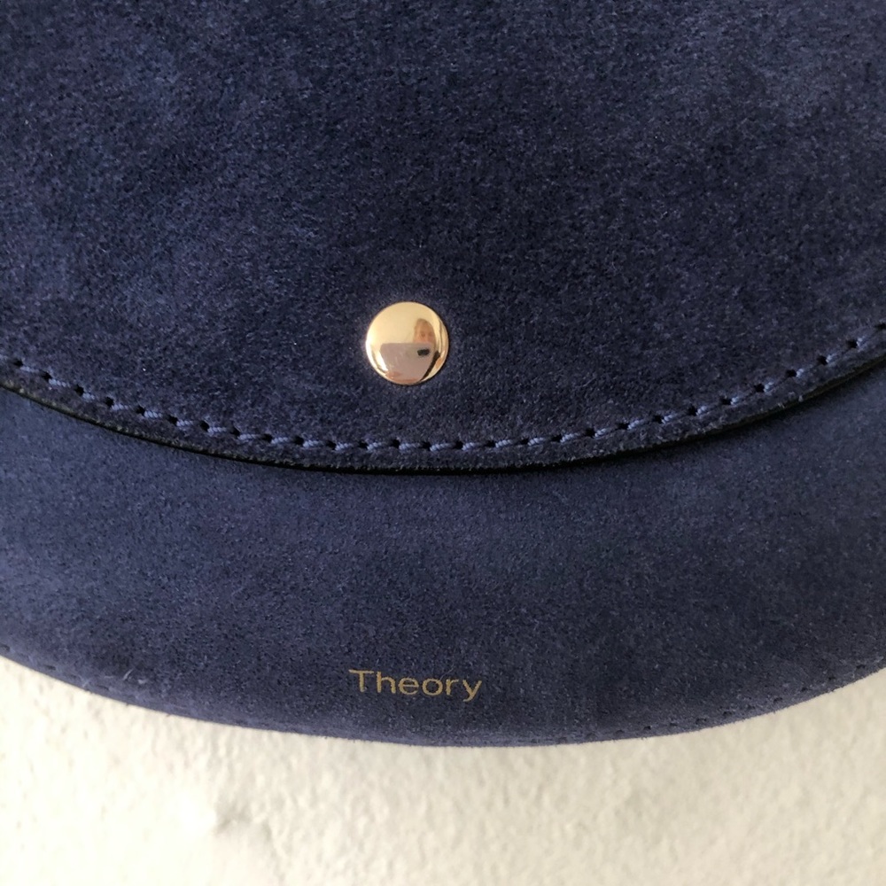 Blue suede Theory Whitney crossbody - Picture 2 of 10